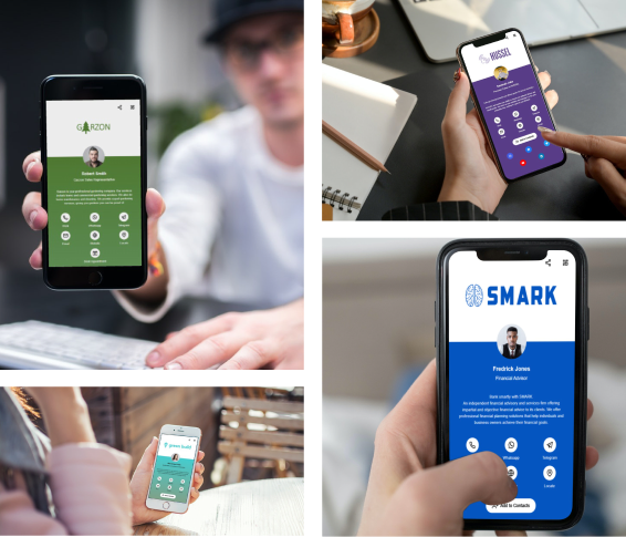 Examples of RAMM Digital vCards