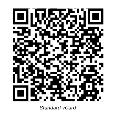 Standard vCard QR