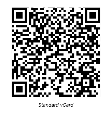 Standard vCard QR